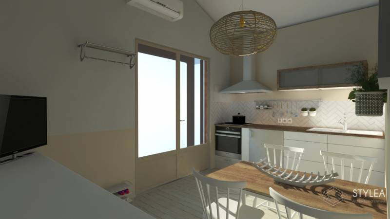 Exemple de petite cuisine à Biscarosse