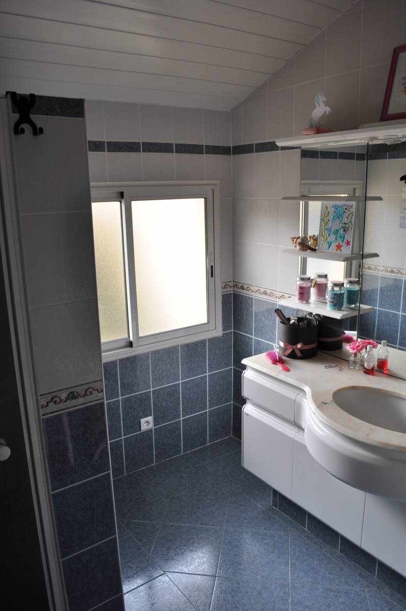 salle d'eau existante datant des années 1980